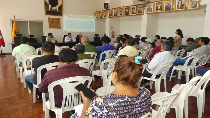 Se realiza charla informativa sobre sobre proyecto de ampliación de agua y saneamiento para los pueblos de Huaral