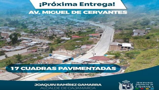 🤝Hemos pavimentado 17 cuadras de la Av. Miguel de Cervantes con el objetivo de mejorar el acceso al turismo y elevar la calidad de vida de más de 300 familias.
 ¡Es un logro que beneficia a toda nuestra provincia!