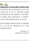 Vista preliminar de documento COMUNICADO N° 20-2024 - ADJUDICACIÓN DE LA SEGUNDA ETAPA (PN)