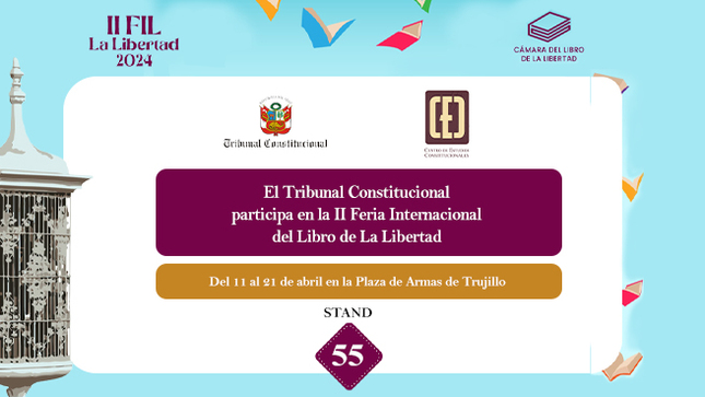 Tribunal Constitucional presente en la II Feria Internacional del Libro de La Libertad