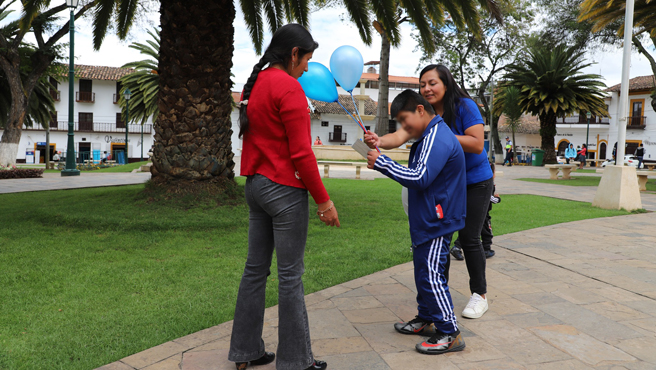 participó de actividad de sensibilización en nuestra Plaza Mayor