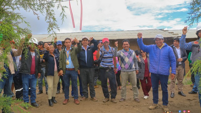 reinicio de obras del centro de salud incahuasi