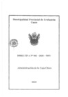 Vista preliminar de documento Directiva N° 002-2020-MPU - Administración de Caja Chica