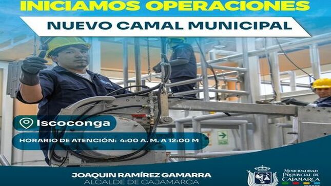 📌Ya puedes visitar el nuevo y moderno camal municipal. Esta infraestructura se encuentra ubicada al costado de la Plaza Pecuaria Iscoconga en el horario de 4:00 A 12:00 M.