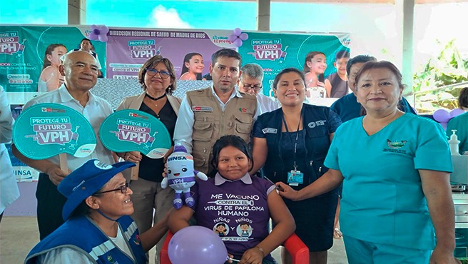 Madre de Dios: Diresa prevé vacunar a más de 6000 niños, niñas y adolescentes contra el Virus del Papiloma Humano