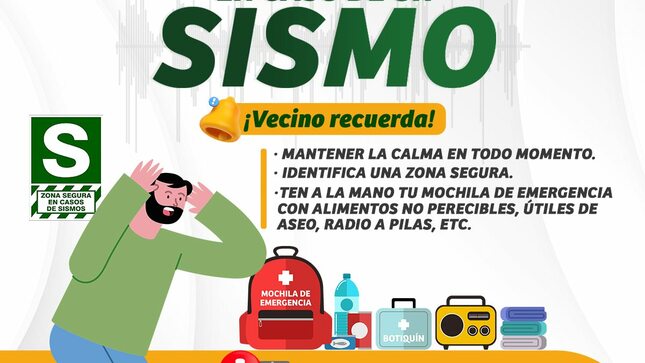 Recomendaciones en caso de Sismo