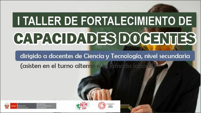 Convocatoria al i taller de fortalecimiento de capacidades docentes en el desarrollo de la competencia