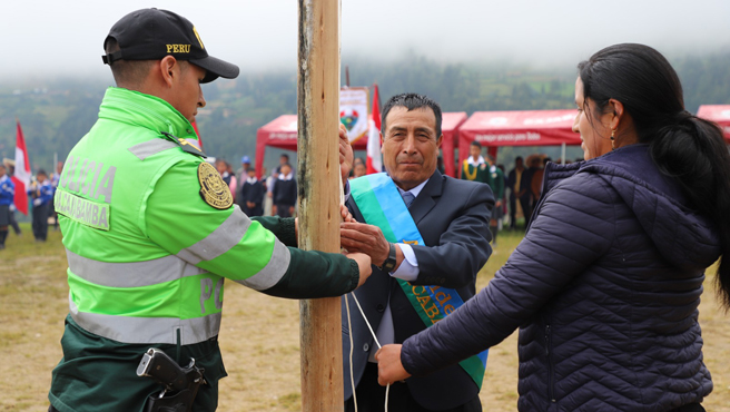 Se celebro el 7mo aniversario de creación del centro poblado de Colcabamba 