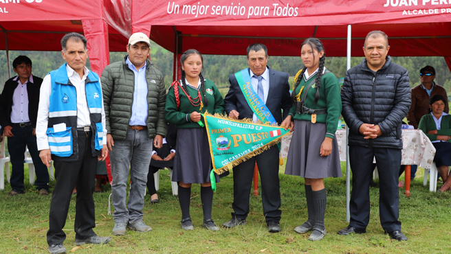 Se celebro el 7mo aniversario de creación del centro poblado de Colcabamba 