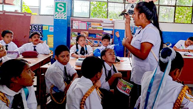 Minsa prosigue con la campaña de prevención del dengue para escolares y maestros en instituciones de Junín