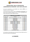 Vista preliminar de documento COMUNICADO PARA ENTREVISTA CAS N° 425 AL CAS N° 445-2019