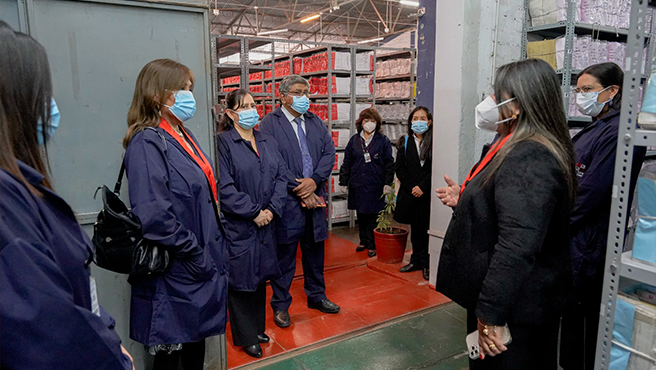 Presidenta de la Corte del Cusco recibe a delegación de la Corte del Santa para intercambiar experiencias en Buenas Prácticas 