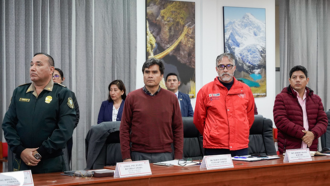 Presidenta de la Corte de Cusco participó en la  Segunda Sesión Ordinaria del Comité Regional de Seguridad Ciudadana del Cusco