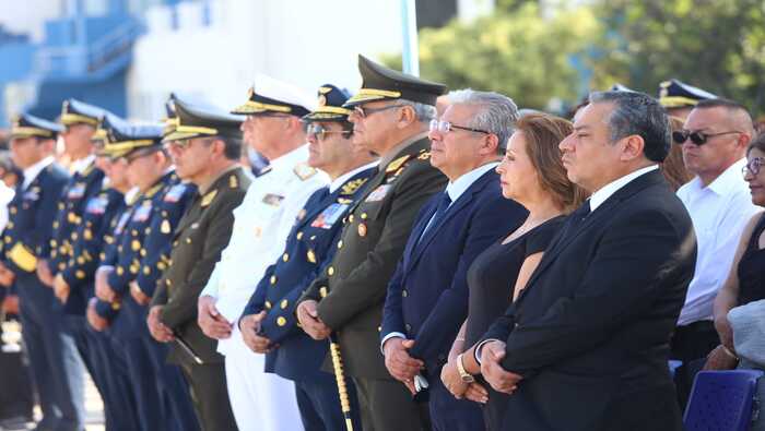 Altas autoridades rinden homenaje póstumo al Mayor FAP Ramiro Rondón Medina