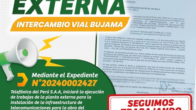 Inicio de Trabajo de la Planta del Intercambio Vial de Bujama