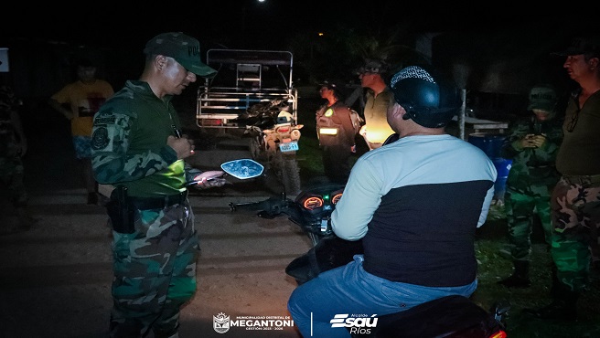 Municipalidad Distrital de Megantoni y Policรญa Nacional del Perรบ realizaron patrullaje integrado y operativo de transito inopinado