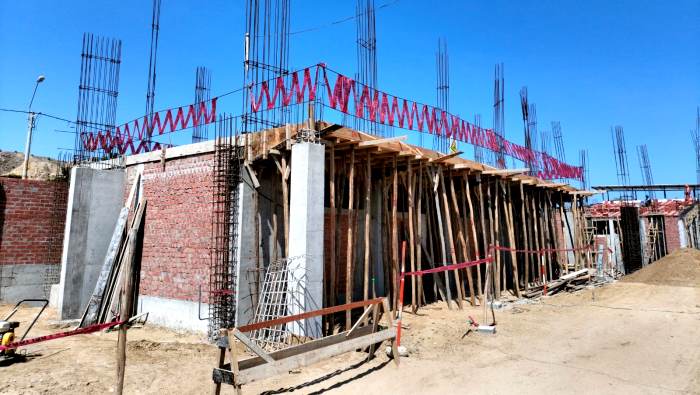 Paita: En 35% avanza construcción del colegio Virgen de las Mercedes en Viviate