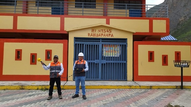 Imagen del personal de la DRTC Áncash en el Centro Poblado de Chupan