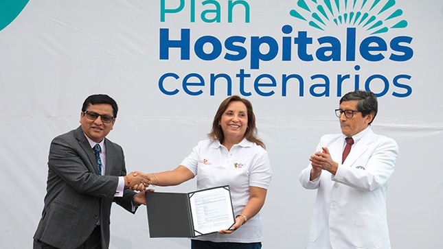 Presidenta Boluarte y ministro Vásquez lanzan Plan Hospitales Centenarios para revolucionar la atención hospitalaria en todo el país