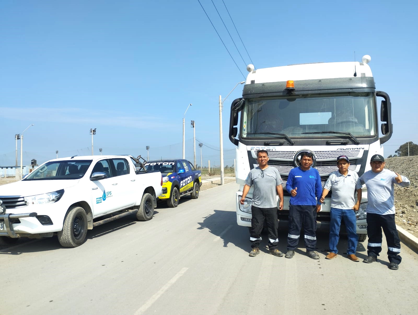 Equipados con camiones cisternas