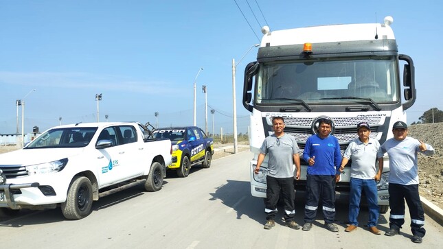 Equipados con camiones cisternas 