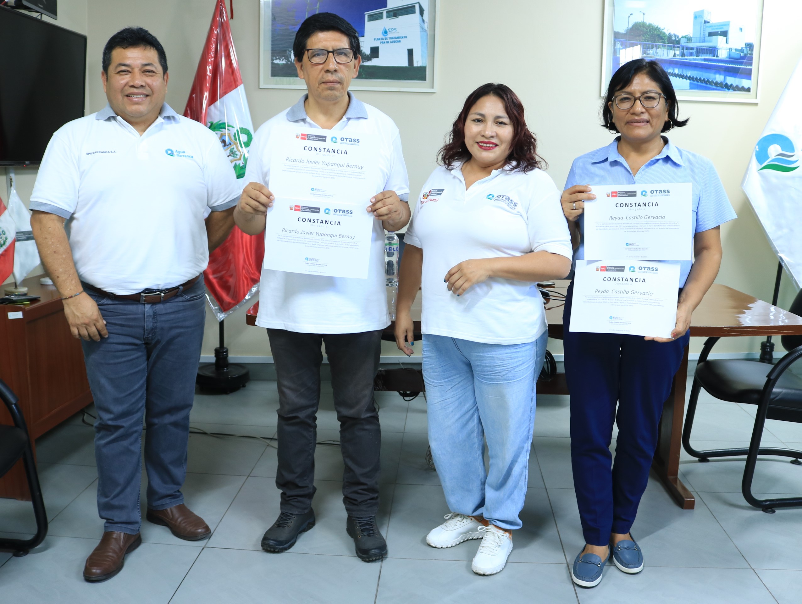 La EPS Barranca participa en seminarios virtuales promovidos por el Organismo Técnico de la Administración de los Servicios