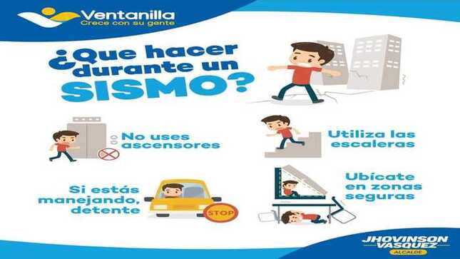 🟡 Vecinos, ante la posibilidad de un sismo, es importante estar preparados y saber cómo actuar para proteger nuestras vidas y las de nuestros seres queridos, en momentos de crisis, la preparación marca la diferencia.
No dude en llamar al *5000 ante cualquier emergencia. La Municipalidad de Ventanilla y nuestro alcalde 𝐉𝐡𝐨𝐯𝐢𝐧𝐬𝐨𝐧 𝐕𝐚𝐬𝐪𝐮𝐞𝐳, siempre están alertas y a disposición de sus vecinos.