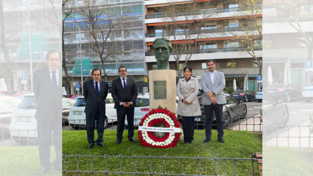 Embajada del Perú en España rinde homenaje a César Vallejo en el 86° aniversario de su fallecimiento