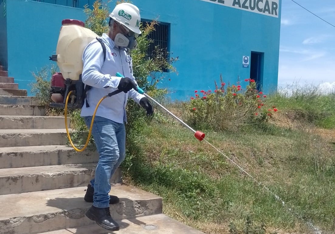 La desinfección se realizó en el local de la Planta de Tratamiento de Agua Potable PTAP SUPE