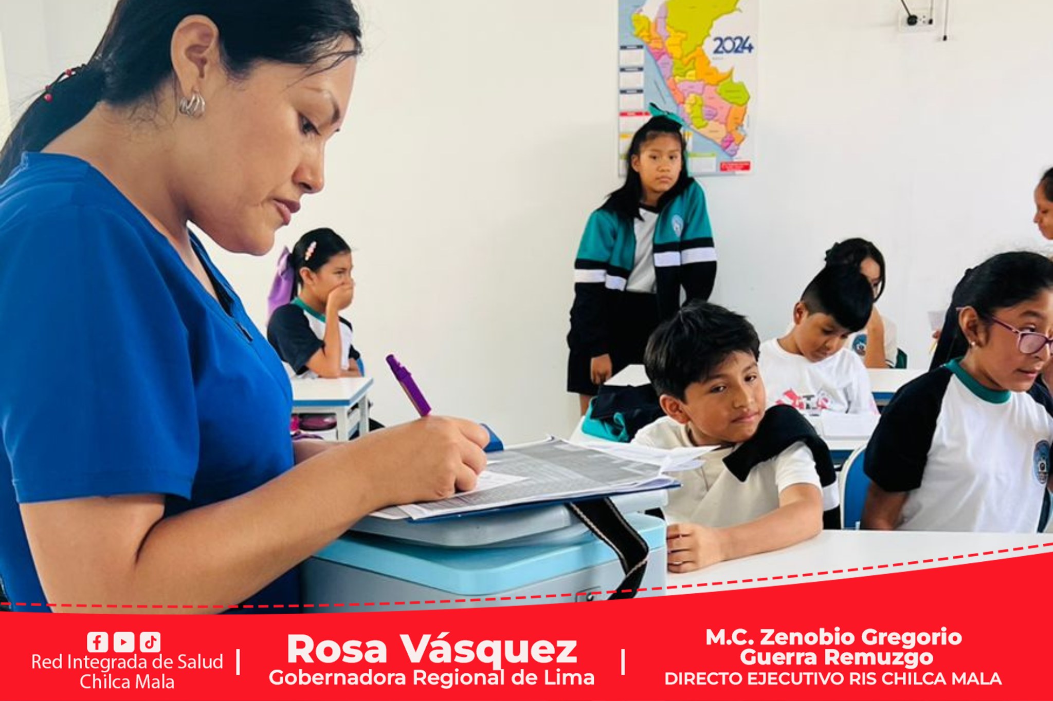 RIS Chilca Mala continua con la jornada de vacunación contra el VPH.