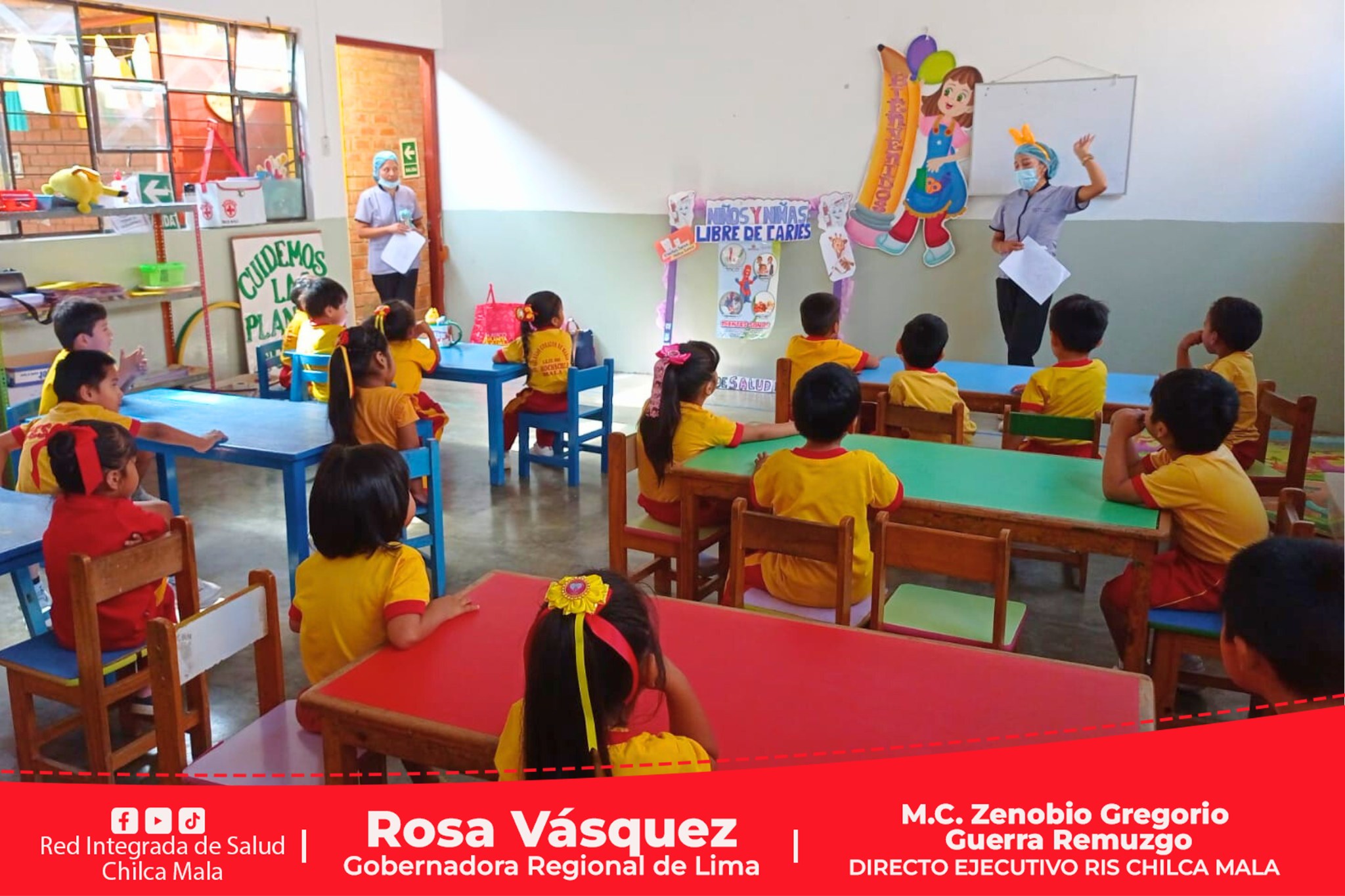 RIS Chilca Mala promueve cuidado de la salud bucal en niñas y niños de la región Lima.