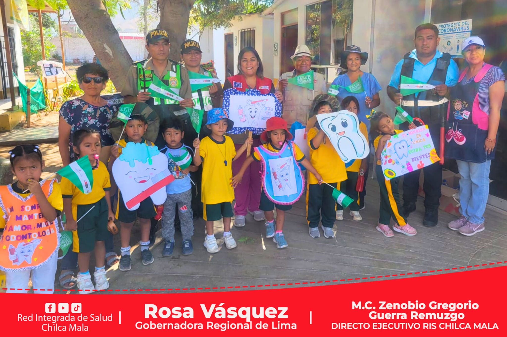 Realizan pasacalle educativo en Santa Cruz de Flores sobre hábitos de higiene bucal
