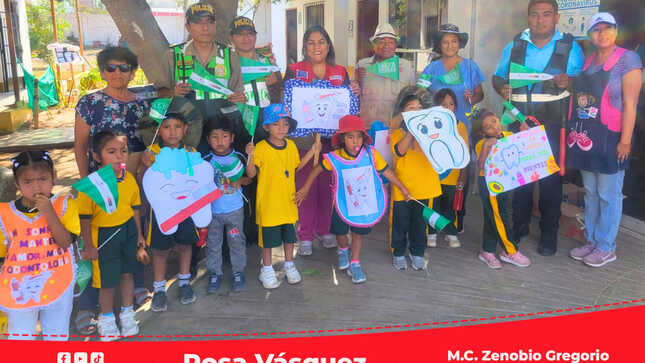 Realizan pasacalle educativo en Santa Cruz de Flores sobre hábitos de higiene bucal