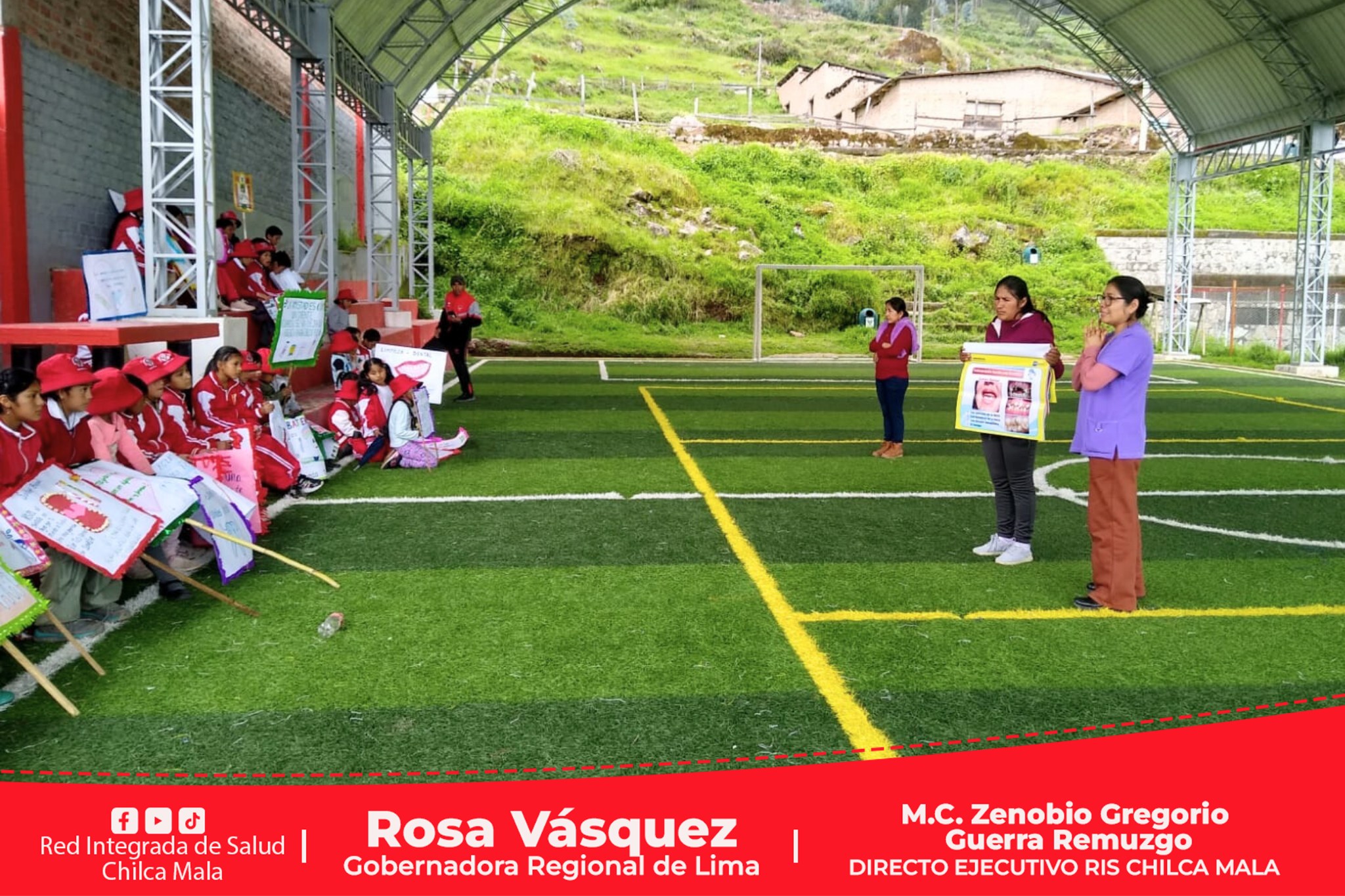 Realizan pasacalle educativo en Ayavirí - Yauyos sobre hábitos de higiene bucal