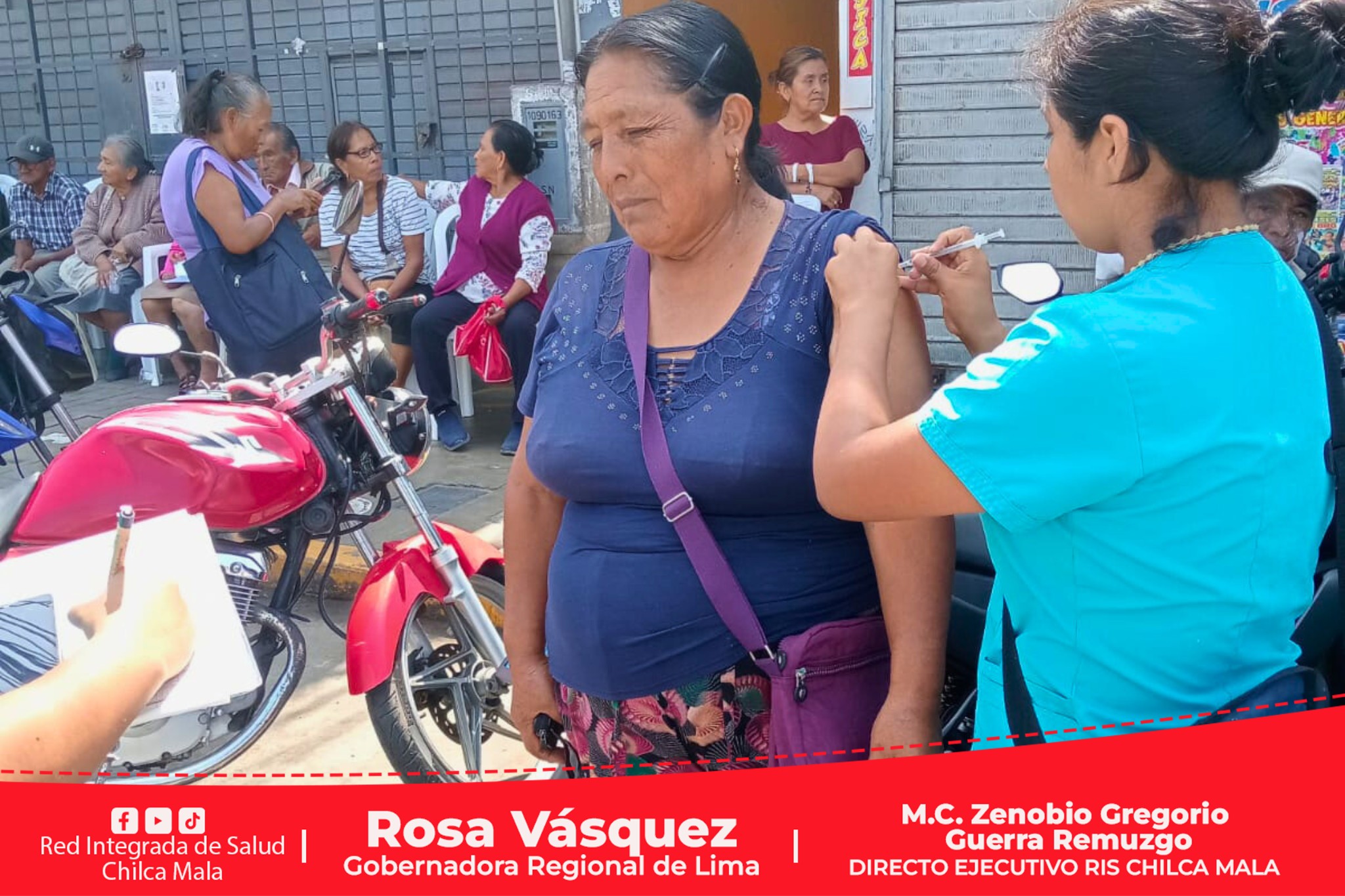 Personal de salud de la RIS Chilca Mala participa en el cierre de Brecha Social "Pagatón y Tarjetón".