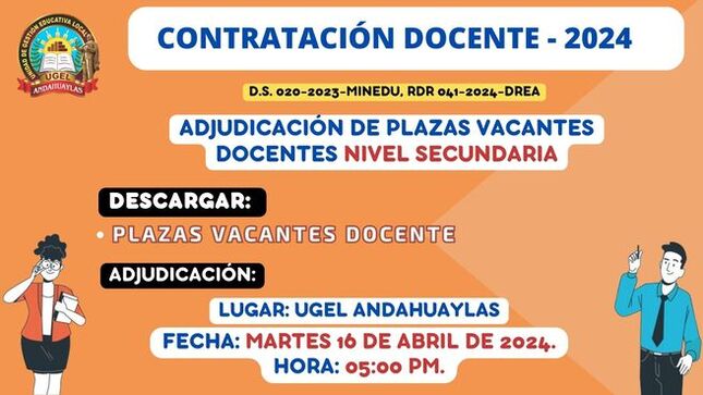 Contratacion docente 2024 adjudicacion 16042024