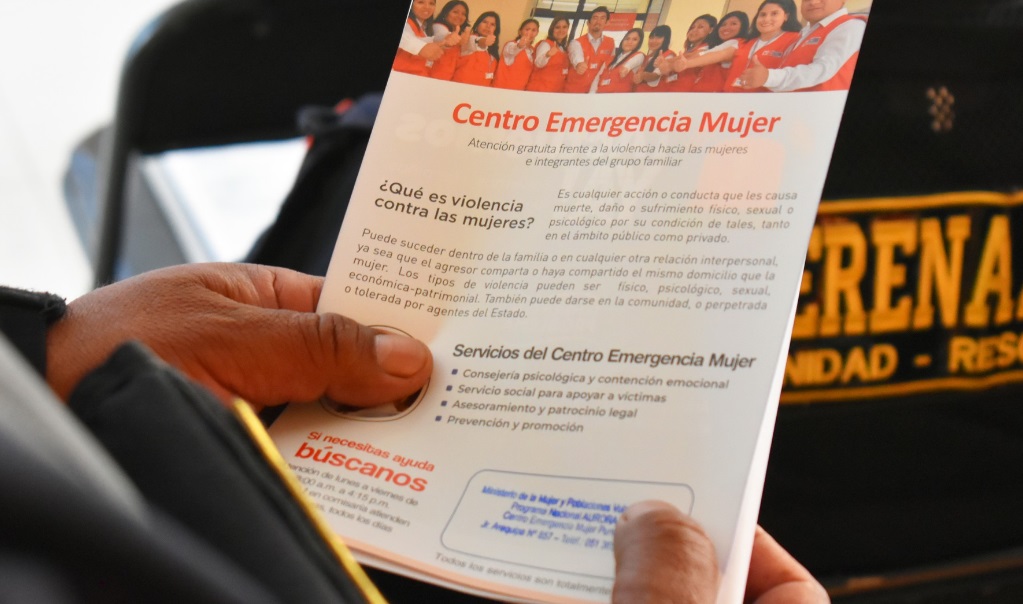 Ministerio de la Mujer capacita a serenos para atender y prevenir casos de violencia