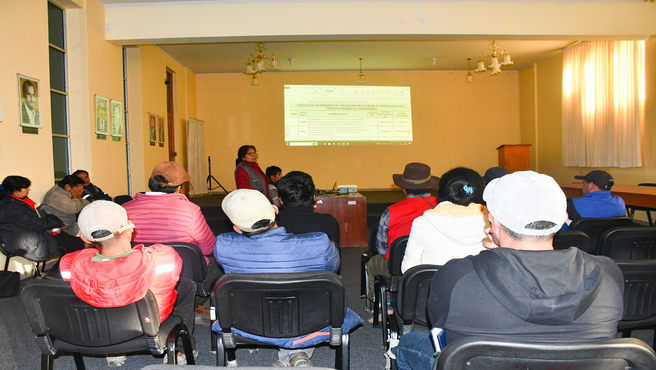 Taller de PRESUPUESTO PARTICIPATIVO EN EL CENTRO POBLADO DE CHIQUINTIRCA
