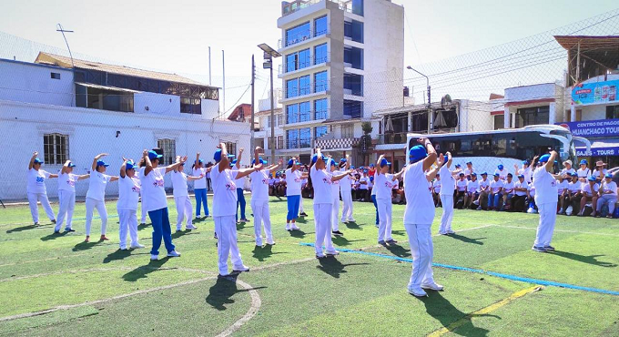 EsSalud La Libertad realizó actividades al aire libre en el balneario de Huanchaco