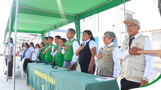 Inauguración de la obra de mejoramiento de los servicios Educativos de la IEP N°. 20236 JOSE OLAYA BALANDRA en la localidad de Bujama Baja