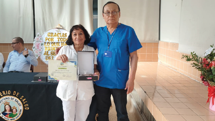 RECONOCIMIENTO LABORAL: María Ascencio , Consuelo Palomino, Liduvina De La Cruz, Marcos Villanueva, Arturo Oscanoa