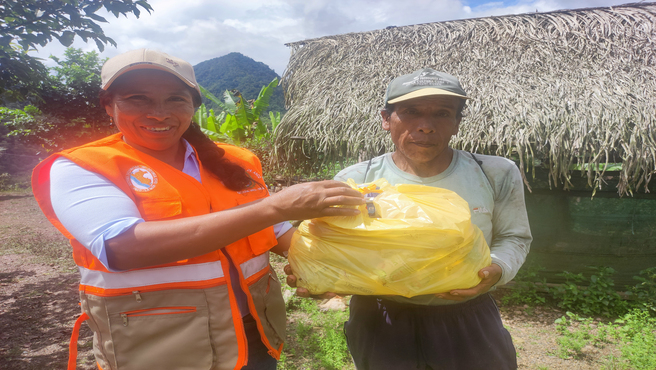 ENTREGA DE AYUDA HUMANITARIA A LA POBLACIÓN DEL DISTRITO DE ANCO