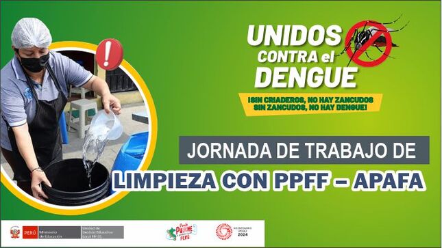 Jornada de trabajo de limpieza con PPFF - APAFA