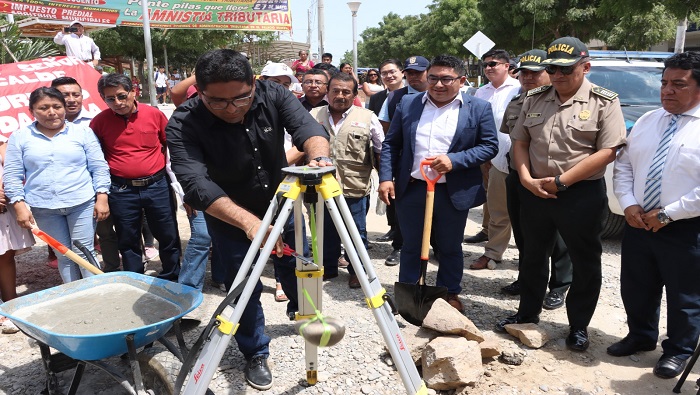 Primer piedra de Proyecto Seguridad Ciudadana - La Unión