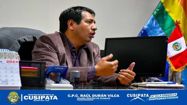 Alcalde Distrital sostiene reunión de Coordinación con el municipio escolar de la I.E. TUPAC AMARU ll