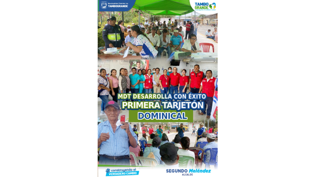 MDT DESARROLLA CON ÉXITO PRIMERA TARJETÓN DOMINICAL