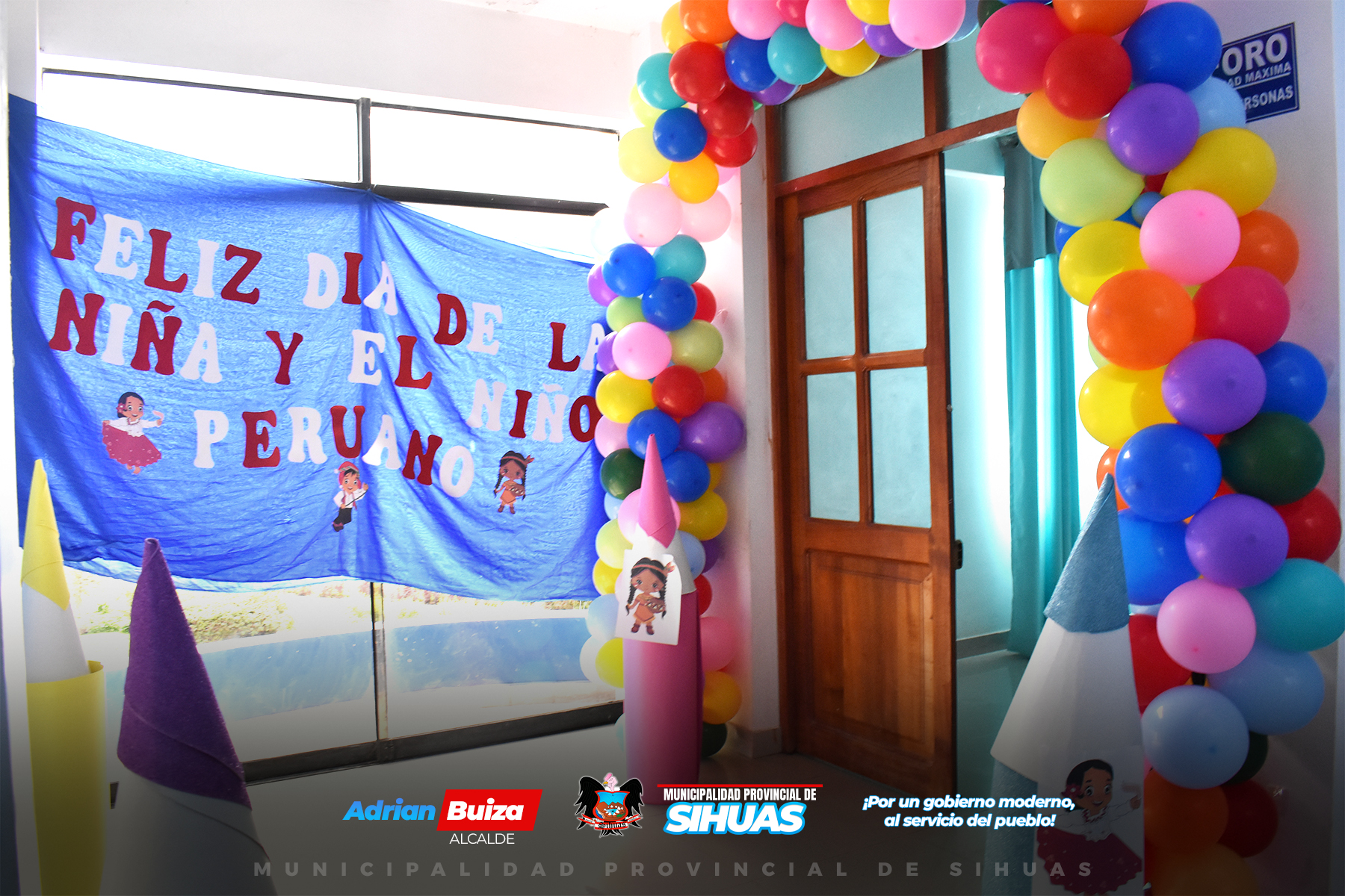 A través de la Oficina de la Defensoría Municipal de la Niña, Niño y Adolescente (Demuna), se organizó la "Tarde de Cine" como parte de las celebraciones por el "Día del Niño Peruano".