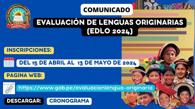 EVALUACIÓN DE LENGUA ORIGINARIA 2024