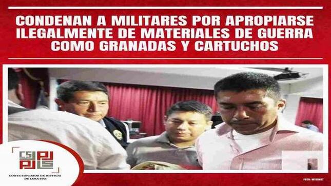 Condenan a militares a por apropiarse ilegalmente de materiales de guerra como granadas y cartuchos