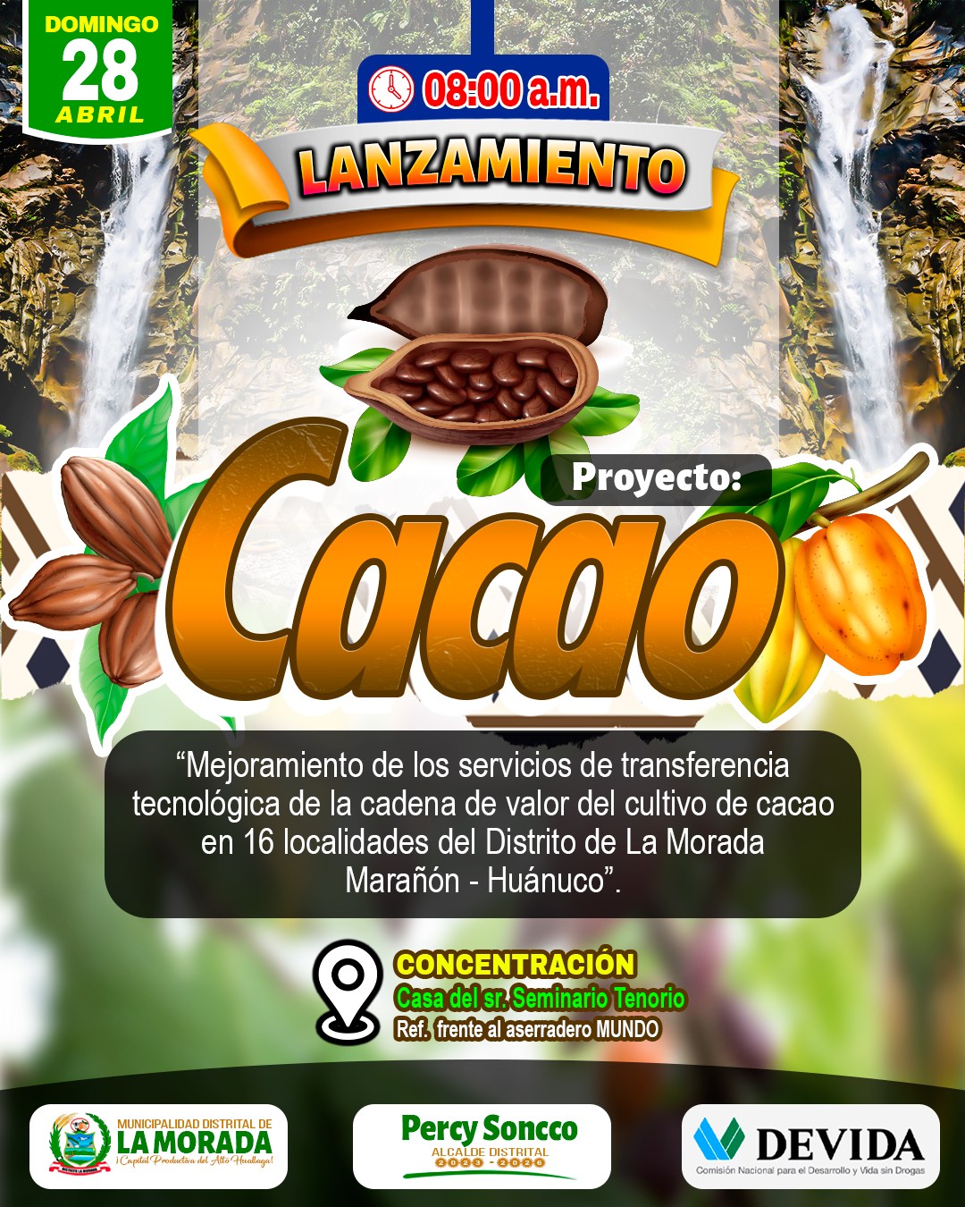 LANZAMIENTO DEL PROYECTO CACAO